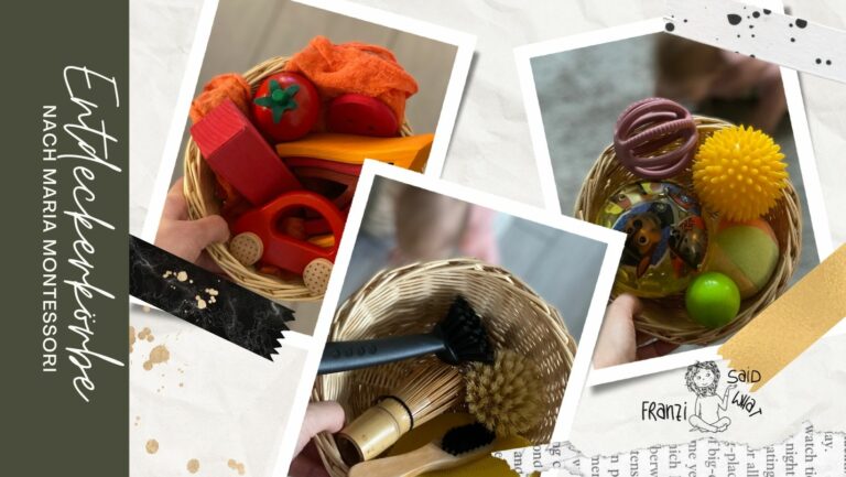 Entdeckerkörbe – Montessori Ideen für Babys und Kleinkinder